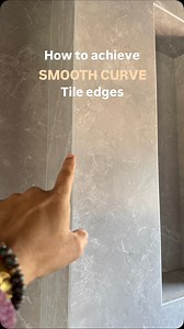 Corridor Architects And Interior Designers on Instagram: "How to achieve smooth curve edge in tiles joint ? While fixing the tiles, corners at 90 degree joint becomes too sharp and mostly there is chipping. When such joints are filled with regular colour added cement, in long run those joints open out or becomes dark due to water absorption tendency. To achieve a smooth curve, firstly 90 degree joints are left with 4mm x 4mm “L”groove and tiles edges are properly made smooth after cutting, then