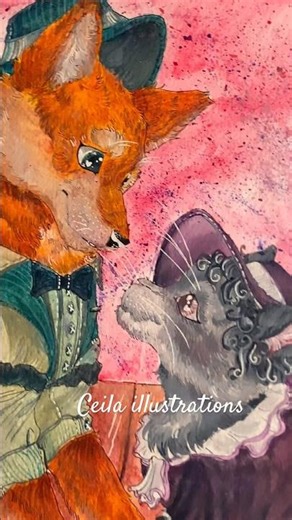 New artwork!!!#trending#art#classic#1920s#dog#catart#watercolor#oc#