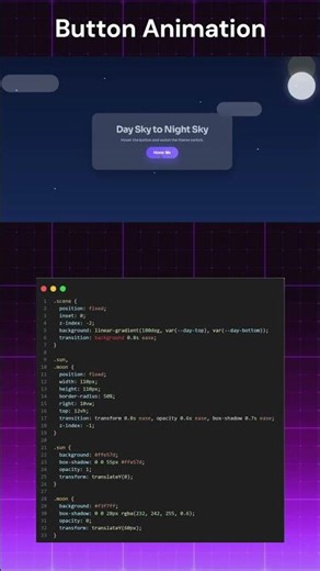 🔥 Creative Button Animation UI Design #coding #programming#shorts