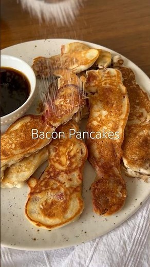 Bacon Pancakes (recipe in description)