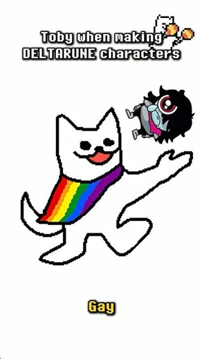 How Toby designs Deltarune Characters #deltarune #deltarunechapter5 #tobyfox #shorts