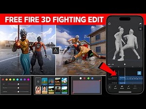 Free Fire 3D Fighting Reels Editing Tutorial | Free Fire 3D Animation Edit | FF Reels Edit