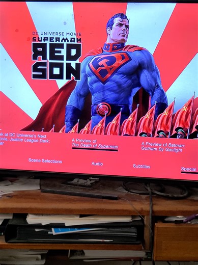 Superman Red Son Movie DVD Blu ray menu #supermanredson