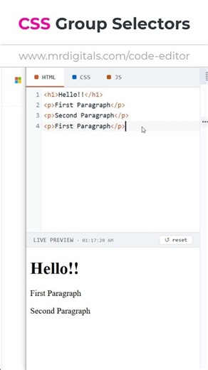CSS Grouping Selectors #coding #programming #csstutorial
