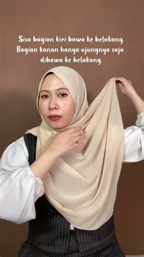 Simple pashmina tutorial ✨ #tutorialhijab #tutorialpashmina #hijabstyle