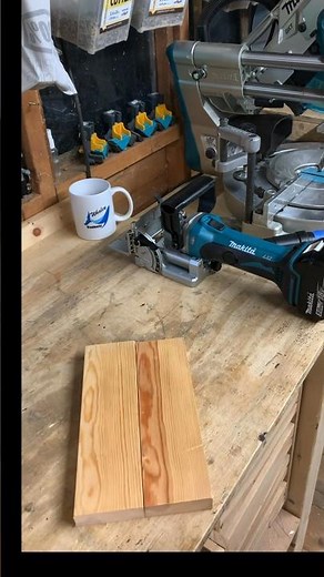 New Tools | Makita DPJ180Z Biscuit Jointer | First Test #makita #biscuits #biscuitjointer