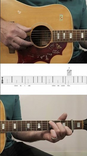How to play Banks of Ohio part 3 Acoustic strumming style guitar. #beginnerguitar#fingerpicking