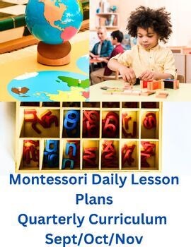 Maria Montessori Preschool Lesson Plans Fully Written Plans Quarterly Fall Theme