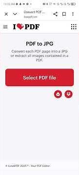 How to Convert PDF to Images | iLovePDF.com Easy Mobile Tutorial | Debu Tech Hub