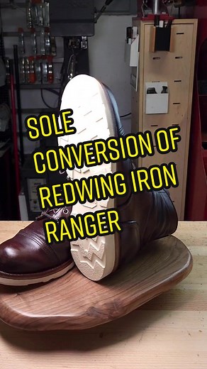 Red Wing Iron Ranger Vibram Sole Conversion | Boot Repair