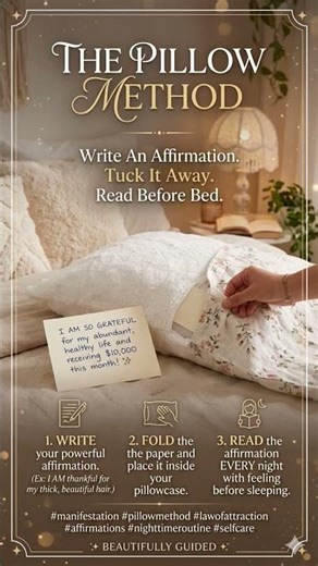 How to Use the Pillow Method for Fast Manifestation ✨