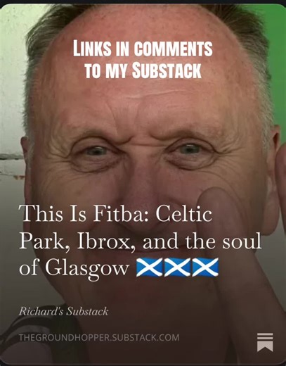 https://open.substack.com/pub/thegroundhopper/p/this-is-fitba-celtic-park-ibrox-and?r=2xild5&utm_medium=ios. #celtic #rangers #celticpark ##ibrox #scotland@Glasgow Rangers Offical @ibrox.updates @Celtic Football Club @Tennent’s Lager