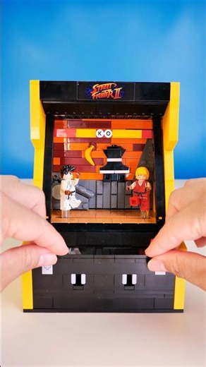 I built a playable street fighter arcade machine from LEGO… #lego #legomoc #streetfighter
