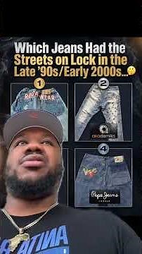 Which jeans had the STREETS in the late 90s early 2000s? #nostalgia #90s #2000s #fashion