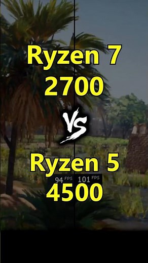 Ryzen 7 2700 vs Ryzen 5 4500 Test in Games