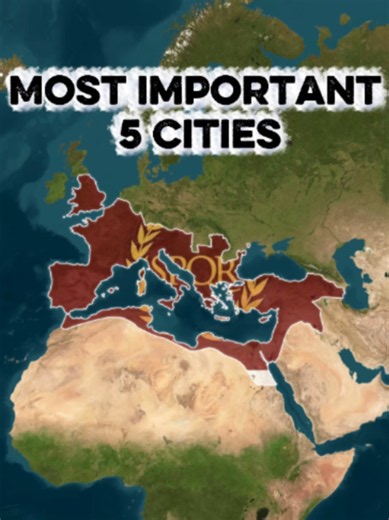 Top 5 Most Important Cities of the Roman Empire #history #romanempire #roma #spqr #mapping #byzantium