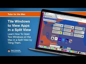 Tile Windows to View Apps in a Split View on the Mac