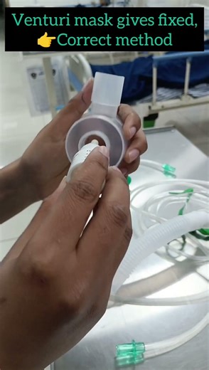 Learn Venturi Mask in 2 Minutes 💨 | Easy Method”#oxygen #hospital #medicalstudent #nurse #medico