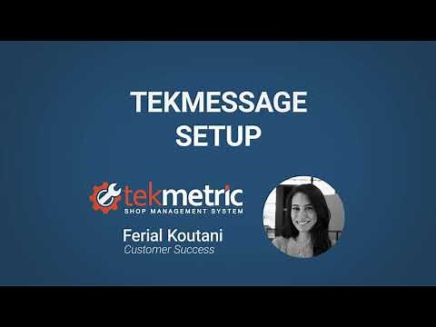 How to Setup Tekmessage