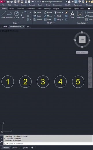 AutoCAD Basics: Grid Bubble #cadsoftware #drafting #design #autocadbasics #tutorial