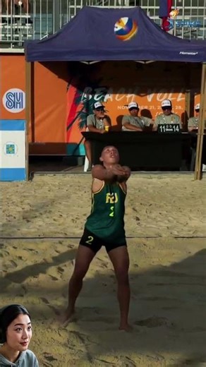 Insane Bounce on SAND! 🤯🏖️ Explosive Beach Volleyball Spike
