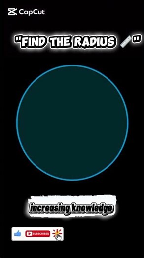 The Radius Mystery! Step-by-Step Geometry Solution 📏