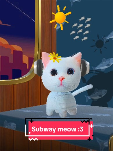 subway cat 🐱 #tiktokfilter #subwaycat #subwaymeow #effectcreator | Subway Cat Filter
