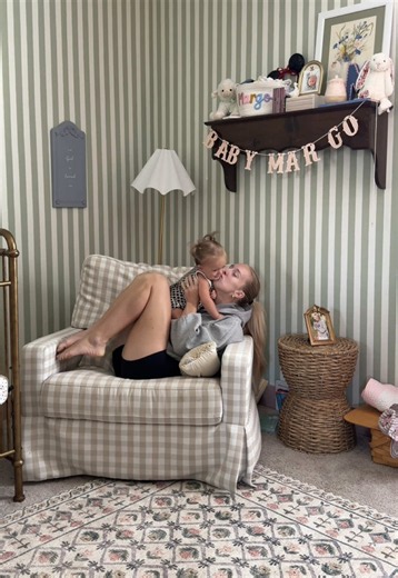 This chair and a half is still my favorite thing in our entire house and we have owned it for over a year. -as a mom of 2, it can hold you and both kids so no kid feels left out during cuddles, feeding and story time -it’s SO comfortable, I mean just look at all the different cozy positions I can get in -it’s amazing quality and a timeless fabric that can be moved all around our home once it’s no longer needed in a nursery #momof2 #nurseryinspo #nurserydecor #newmom #babymusthaves @Namesake @Bir