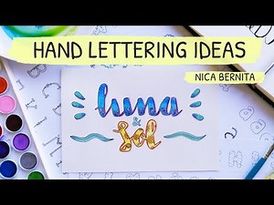 COOL HANDWRITING STYLES FOR PROJECTS 💜 EASY HAND LETTERING IDEAS ✨ BRUSH CALLIGRAPHY TUTORIAL
