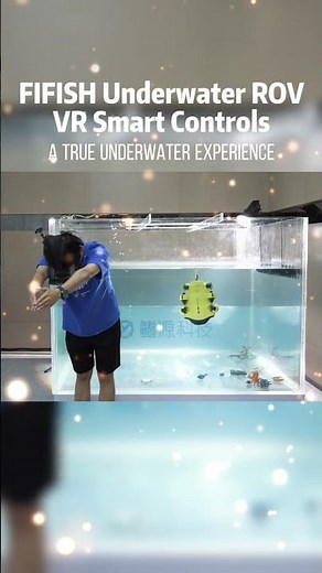 Feel the real insane immersion with the FIFISH VR underwater drone!