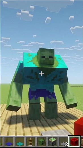 How to make a mutant zombie in minecraft🤯🤯 #minecraft #minecraftchallenge #minecraftshorts #gaming