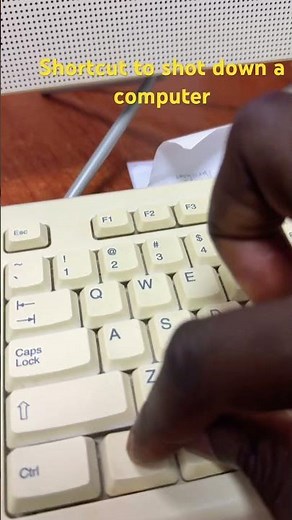 Shortcut to showdown a Computer without using mouse