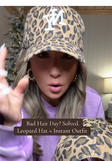 This leopard baseball hat makes any outfit look put together 🐆 Adjustable, comfy, and perfect for everyday errands. #baseballhat #leopardprint #nyhats #momstyle #everdayfashion