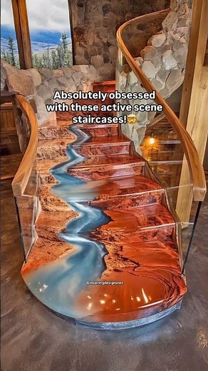 These epoxy active scene staircases are absolutely mesmerizing! 😱😱