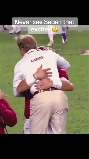 Saban's Exciting Moment Captured on Camera