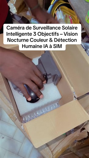 caméra de surveillance extérieure solaire intelligente disponible 🇧🇯