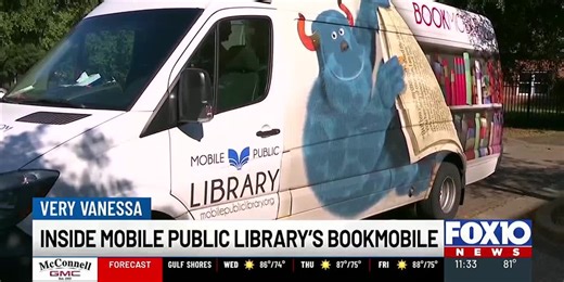 Inside Mobile Public Library’s Bookmobile