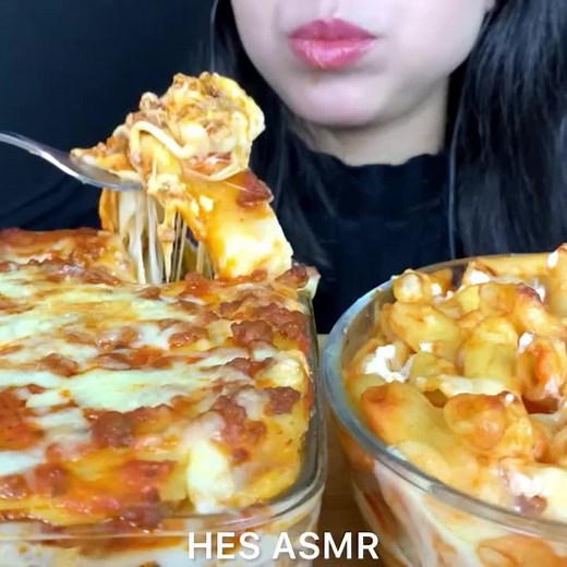 ASMR Cheesy Lasagna pasta😋❤️Mukbang #asmr #asmrsounds #lasagna #pasta #cheesy #asmrvideo #asmrtiktoks #mukbang #eating #eatingshow #foodie #food #f