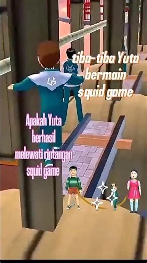 Lari di Atas Jembatan Sempit, Salah Langkah Langsung Jatuh, squid game #shorts #squidgame #duniahara