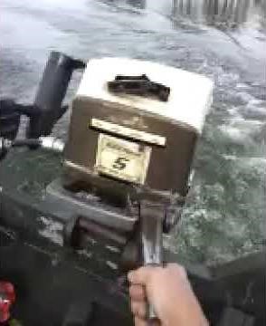 1971 5hp Wards SEA KING Outboard mfg by Clinton Engine Corp Model J500