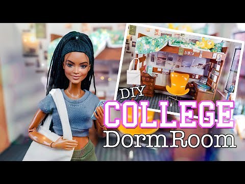 How to Make College Dorm Room With A Loft Bed | Dollar Store Crafts