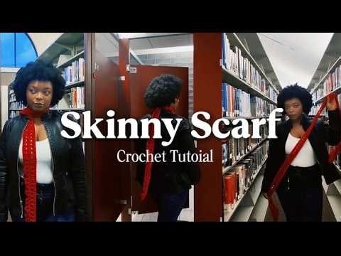 How to Crochet a Skinny Scarf