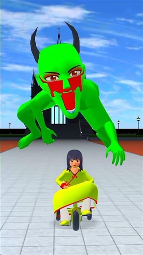 YUTA ON WHEELCHAIR NEW TREND HANTU ZOMBIE #sakura #viralvideo #sakuraschoolsimulator #trend