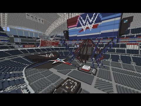 Minecraft - MEGABUILD - Wrestlemania 32 in AT&T + DOWNLOAD [Official]