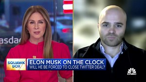 Investors are pricing in a chance Musk does not close Twitter deal by deadline, says Aaron Glick