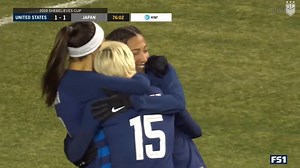 NUMBER 99! Alex Morgan puts the #USWNT back in the lead vs. Japan and moves one goal closer to the 💯 club. | U.S. Soccer