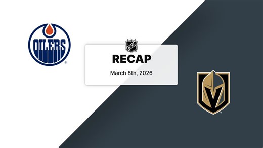 Recap: Oilers at Golden Knights 3.8.26