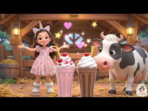 ​Magic Milkshake Cow | Kids 3D Cartoon Song | RK Kids Studio