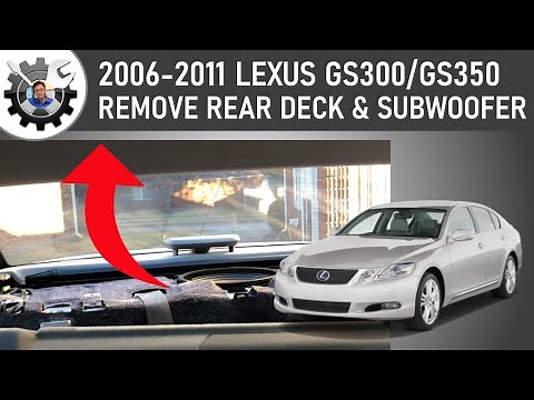 3rd Gen Lexus GS Rear Deck & Subwoofer Removal