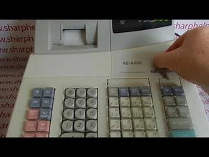 Clerk Cashier Name Programming Sharp XE-A202 / XEA202 / XE-A212 / XEA212 / XE-A301 / XEA301